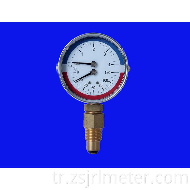 Sıcak satış kaliteli 2'si 1 arada bi-metal termomanometre